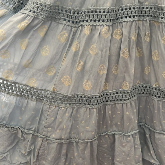 Anthropologie: Light blue boho maxi dress; size small - Picture 7 of 7